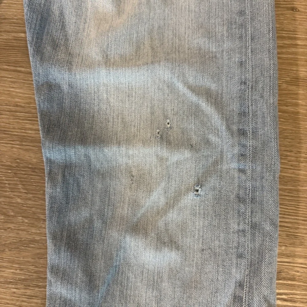 Polo Ralph Lauren Varick Slim Straight Jeans Mens 34x34 Blue Denim Distressed